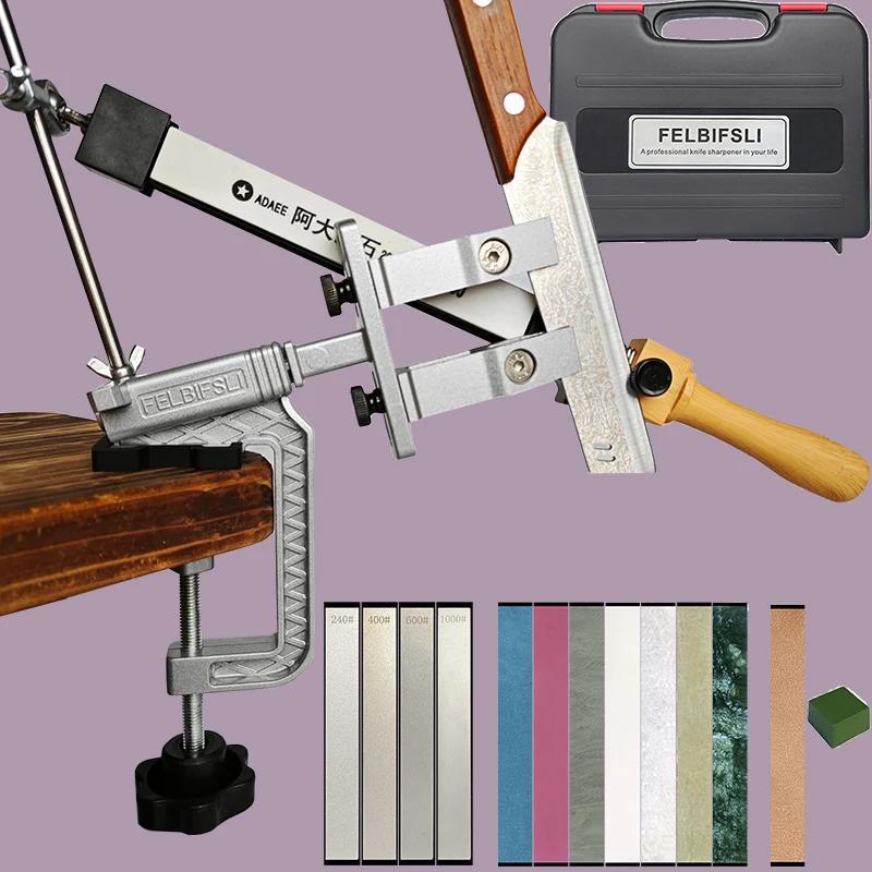 Barqaror burchak bilan olmos pichoqni qirqish, qo'lda oshxona maydalash tizimi va tosh bilan ishlash va pichoqni shimgich uchun, qutisi bilan birga.