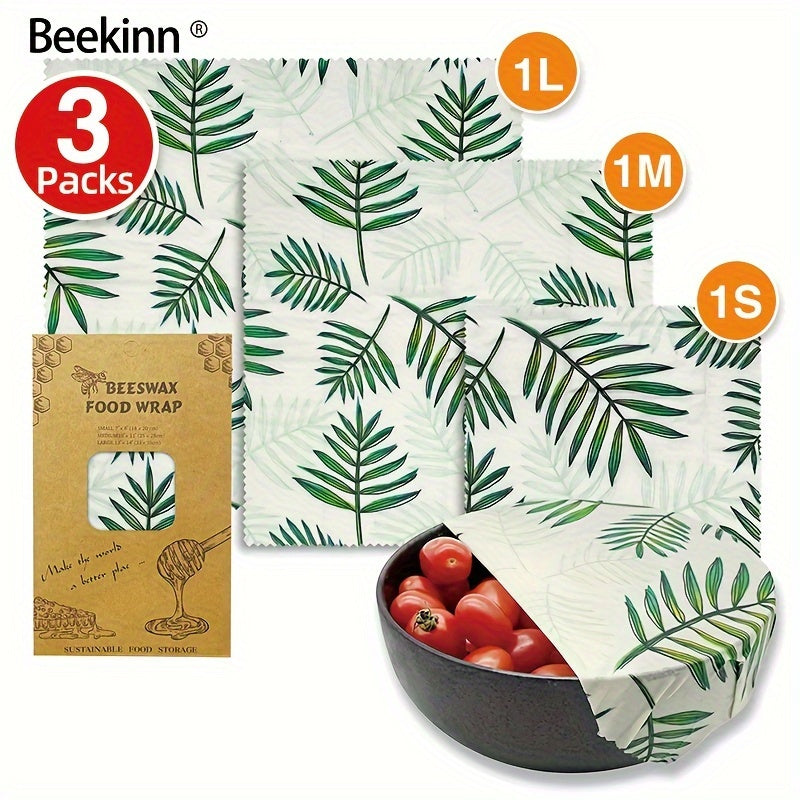Eco-Friendly Beeswax Wraps for Food, Sustainable Zero Waste Gift