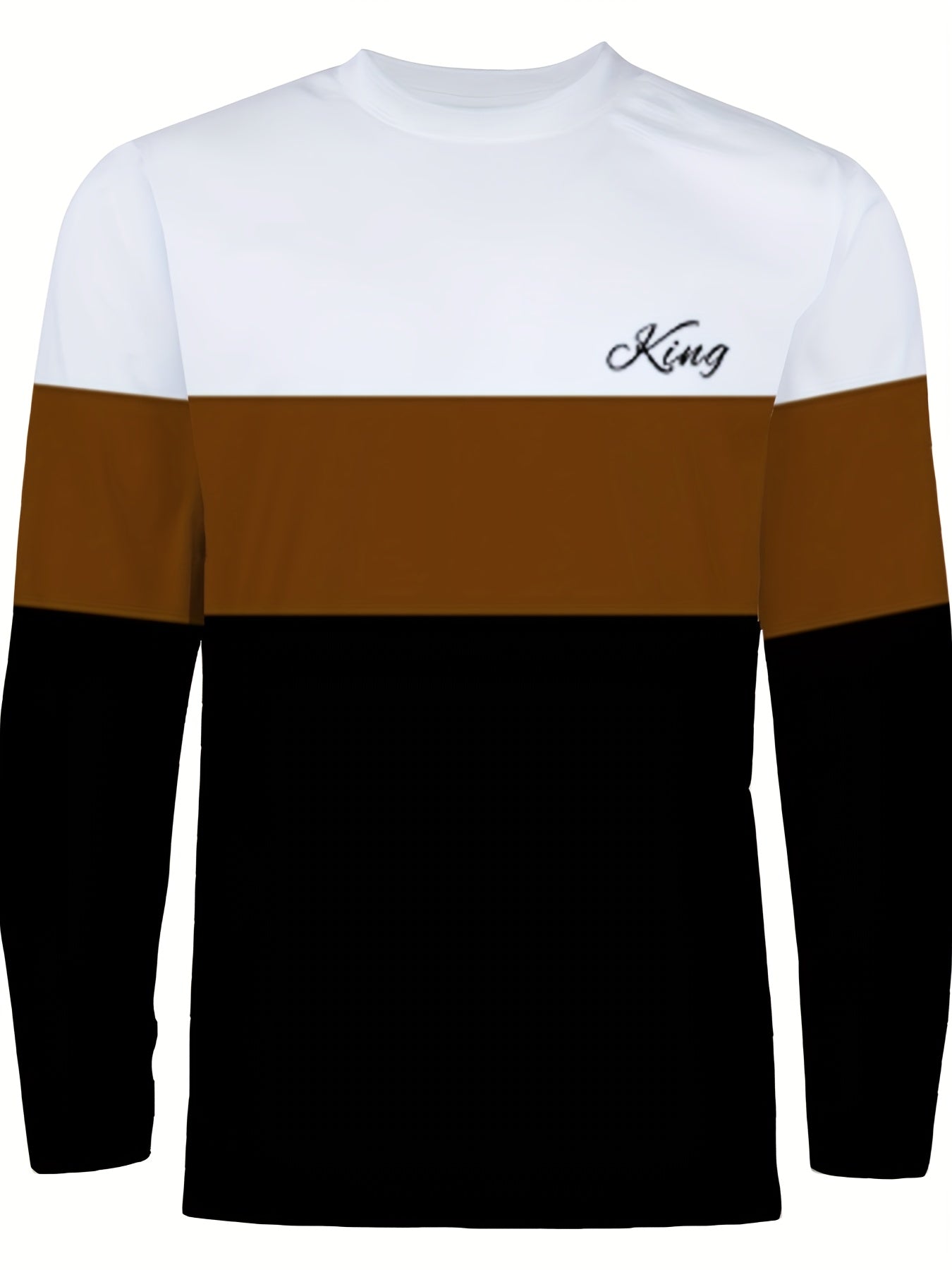 Men's Sportswear Set Long Sleeve Sweatshirt and Joggers Color Block Knit Polyester Spandex Spring Fall