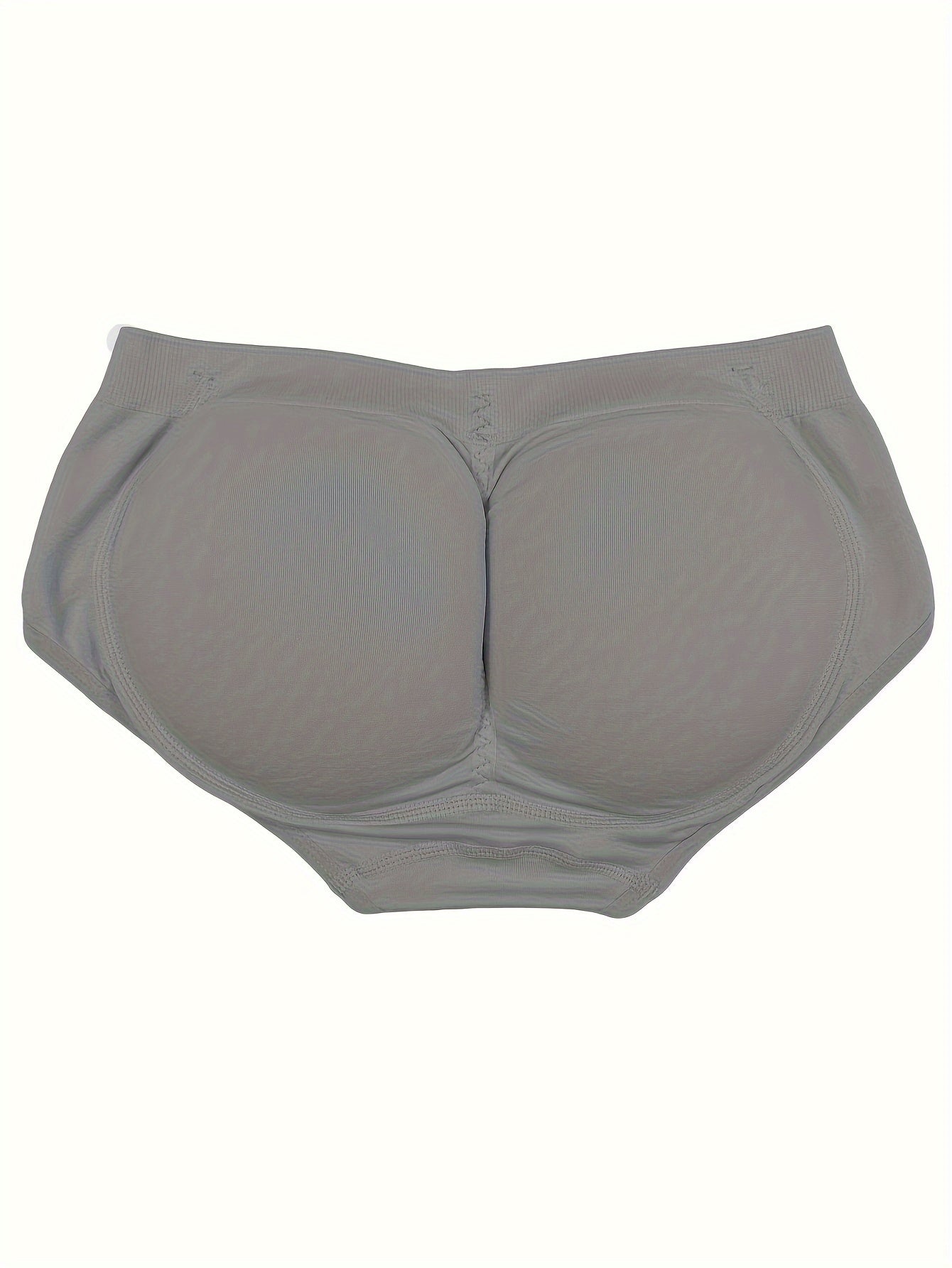 Women's Seamless Padded Panties with Butt Lift Shapewear Solid Color