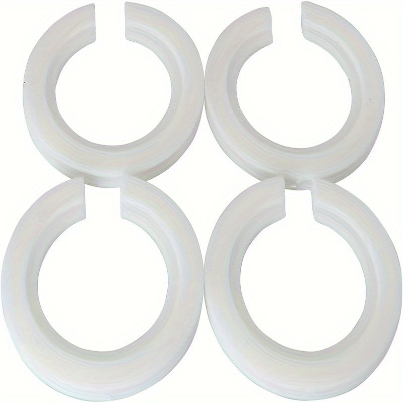 4 Lamp Shade Reducer Rings for E27 to E14 Socket Adapters Plastic Washers for Home and Office Lighting