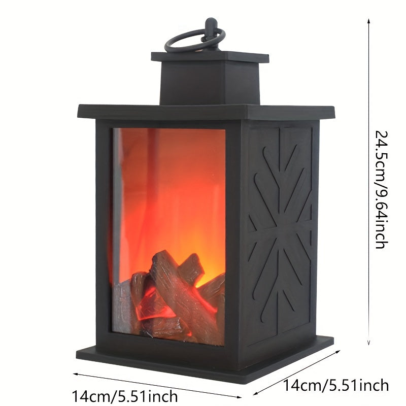 Smart Touch Switch Flame Fireplace Wind Light Realistic Charcoal Home Decor Ornament