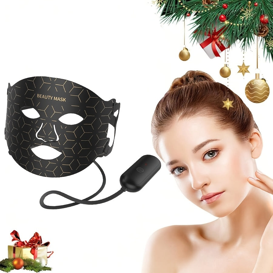 Portable Soft Silicone Facial Mask with 7 Colors Rechargeable USB Battery for Salon and Home Use