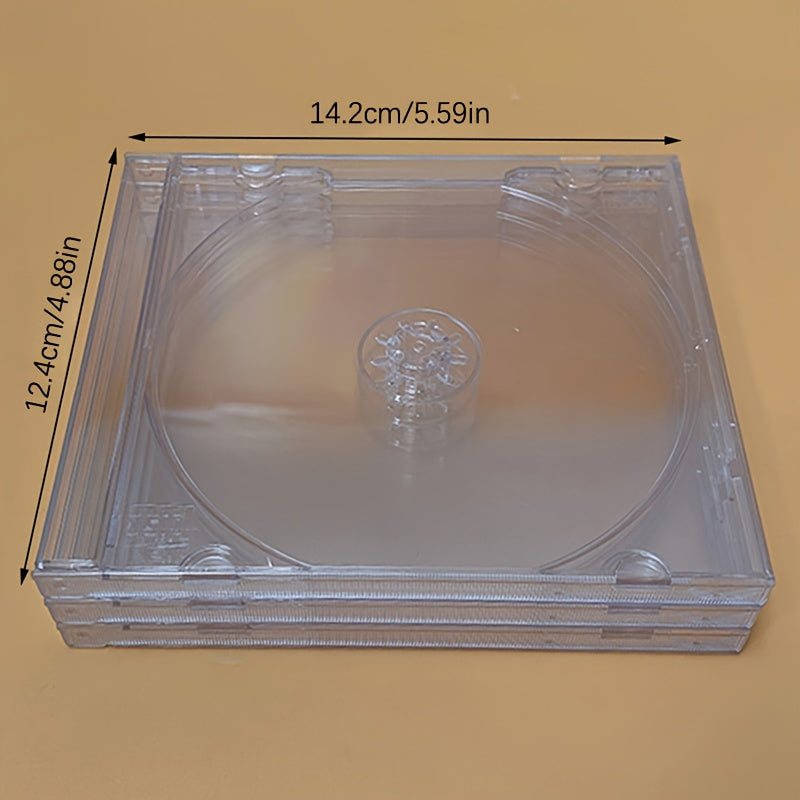 Clear Acrylic CD DVD Disc Case for Living Room Storage Multipurpose Organizer