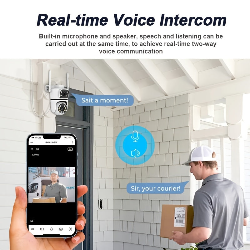 1080P HD, USB quvvat, ikki tomonlama audio, harakat haqida ogohlantirishlar, bulutda saqlash mosligi, tungi ko'rish va bir nechta senariylar bo'yicha keng qo'llanilishi bilan ikki linzali ichki/tashqi bolalar xavfsizlik kamerasi tizimi.