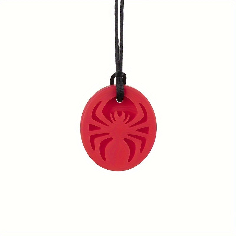 Spider Chew Necklace for Kids Safe Teething Toy Durable Non-Toxic