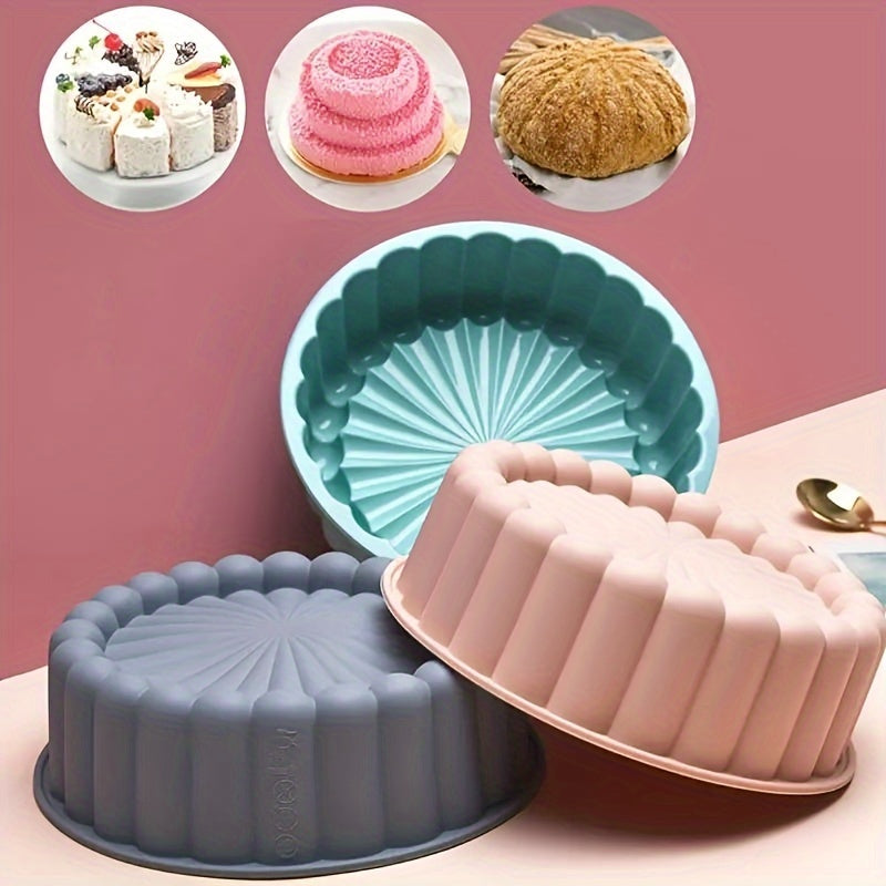 Silicone Cake Pan 15cm for Baking Round Oven Safe Kitchen Tool