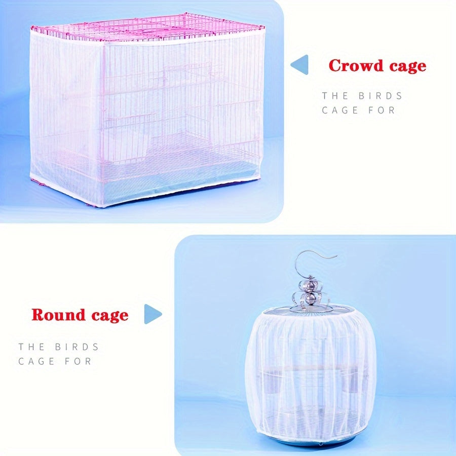 Nylon Mesh Bird Cage Netting for Parrots and Small Birds Durable Polyester Material
