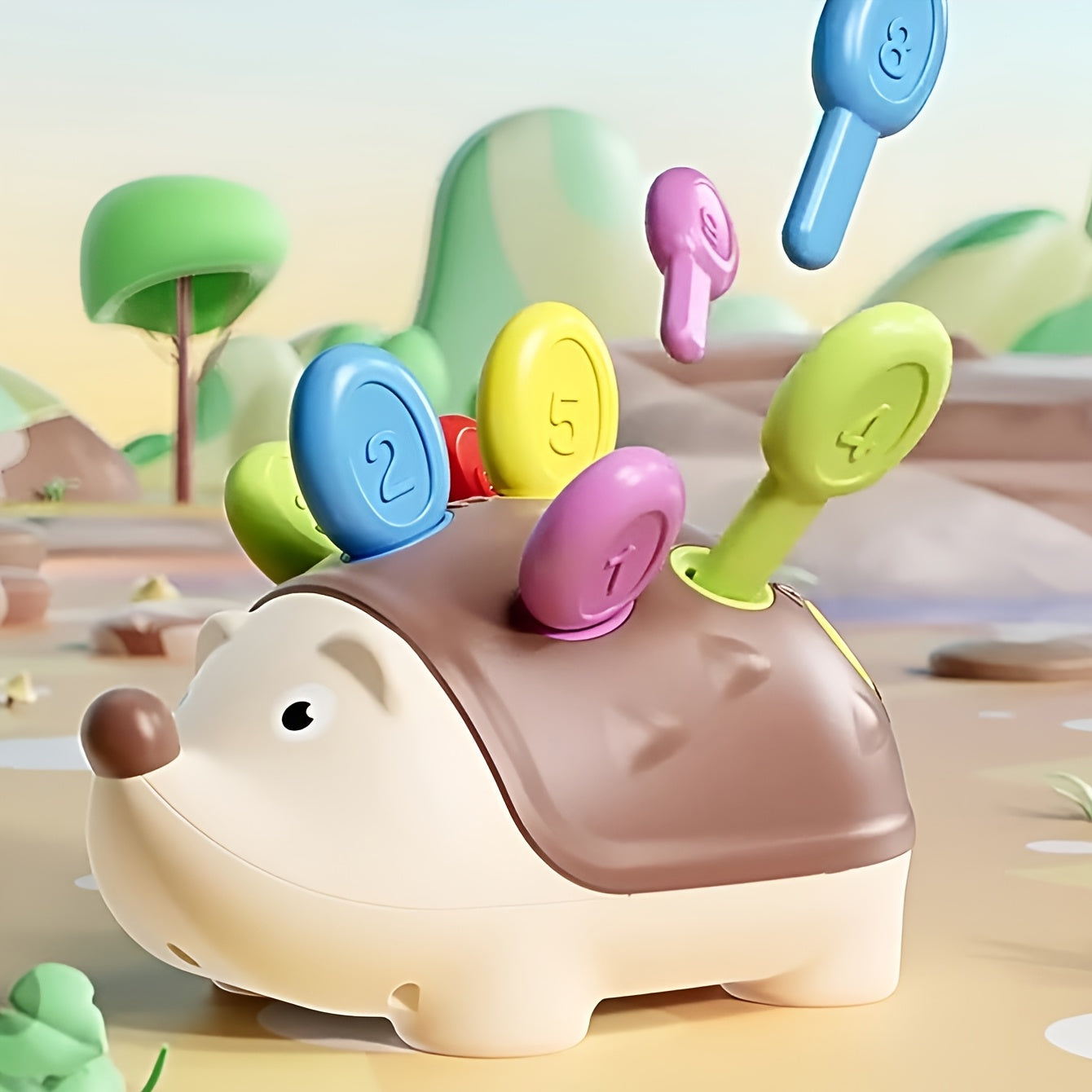 Kids Educational Hedgehog Puzzle Toy for Number Matching and Learning Made of ABS Plastic for Toddlers