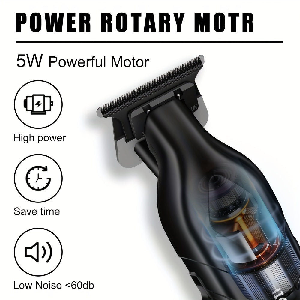 Cortapelos de barbería inalámbricos recargables para hombres, cuidado del cabello y aseo