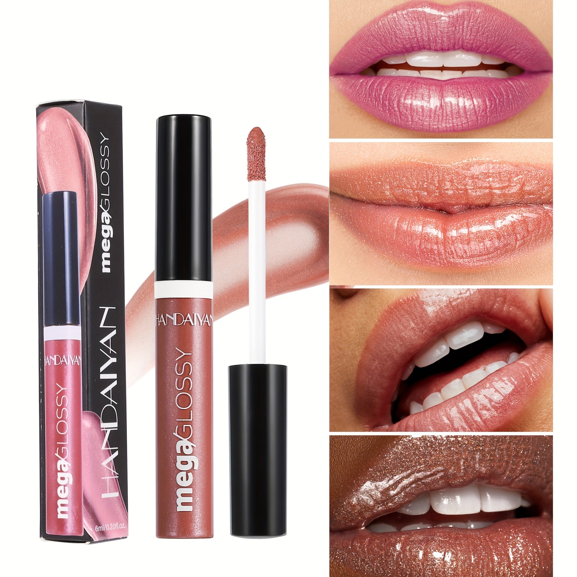 Women Shine Lip Gloss 8 Colors Long-Lasting Moisturizing Sparkling Lipstick