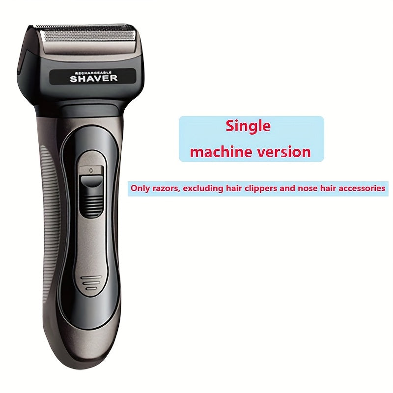 Electric Razor for Men with Precision Head USB Rechargeable Long-Lasting Battery