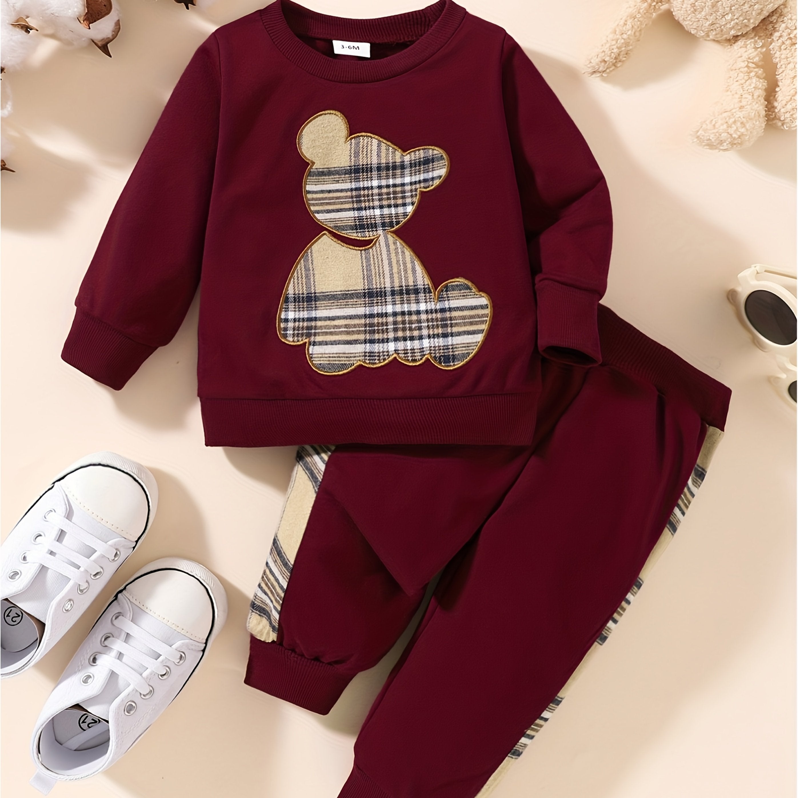 Toddler Boy's Fall Winter Outfit Long Sleeve Sweatshirt and Casual Pants