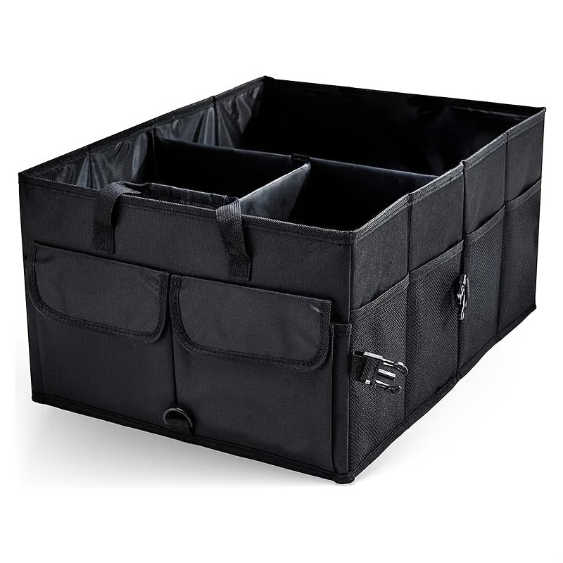 Unisex Plastic Trunk Storage Box Car Organizer Large Durable Black