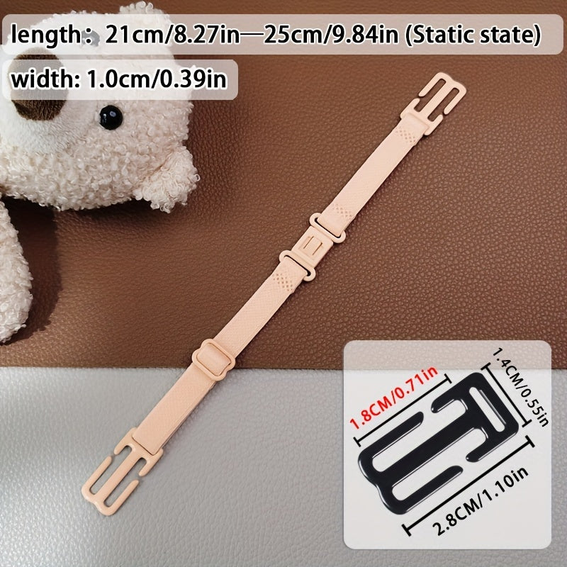 6 Pack Elastic Bra Strap Extenders Adjustable Comfort for Women's Lingerie