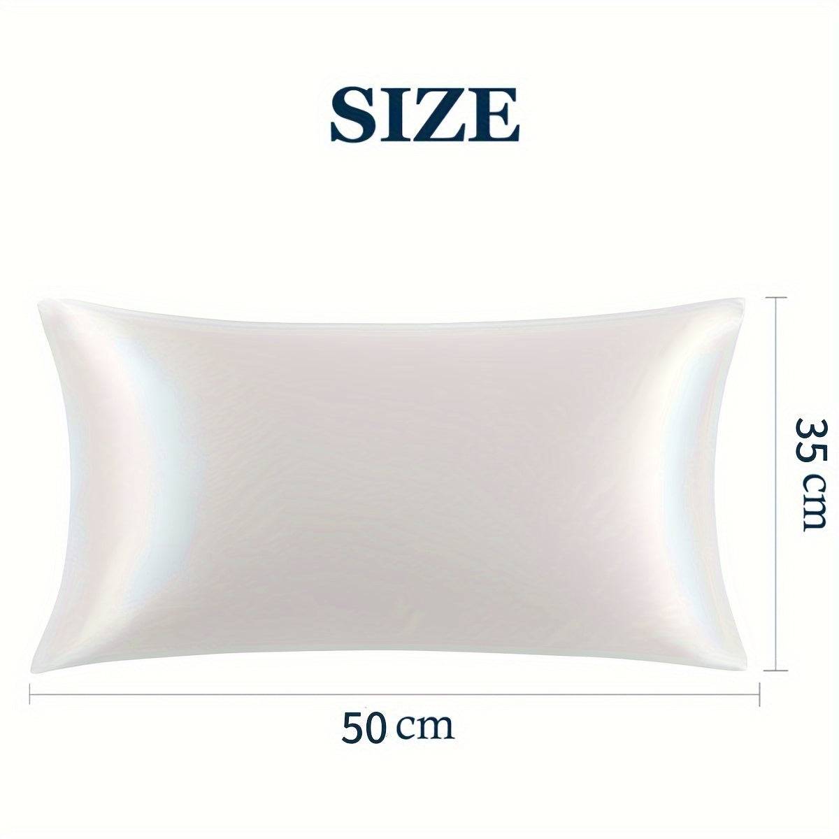 Set of 2 Satin Pillowcases with Zipper Closure, Gentle on Hair and Skin