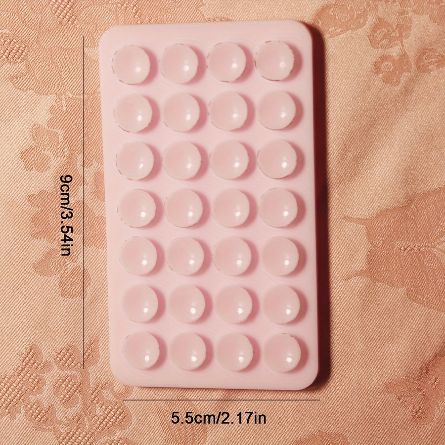 Square Silicone Phone Case Back Suction Cups 28pcs Large Cell Phone Accessories