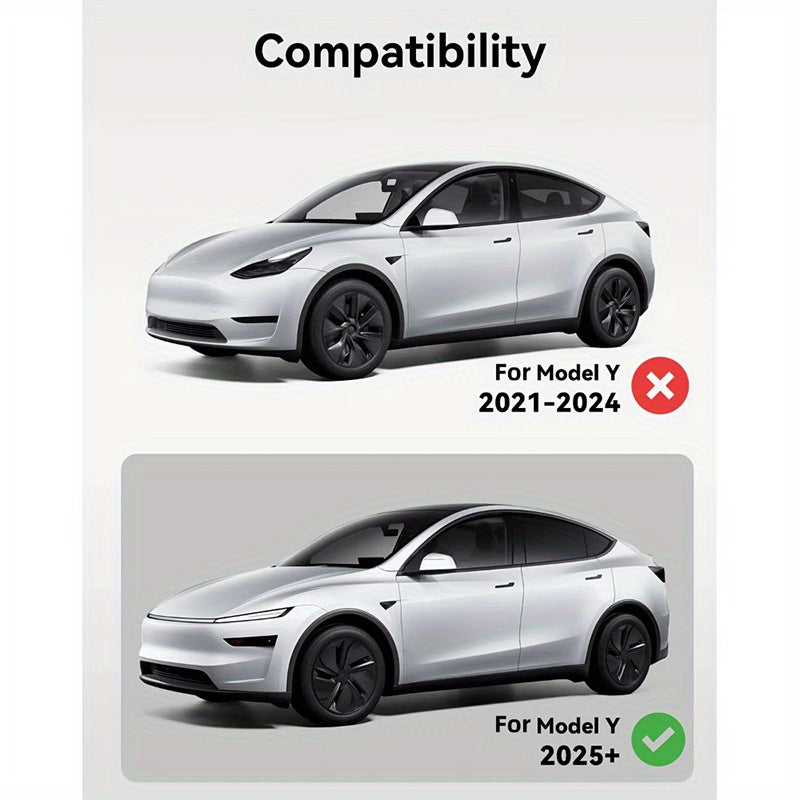 All-Weather TPE Floor Mat Set for Tesla Model Y 2025 Left-Hand Drive Five-Seater