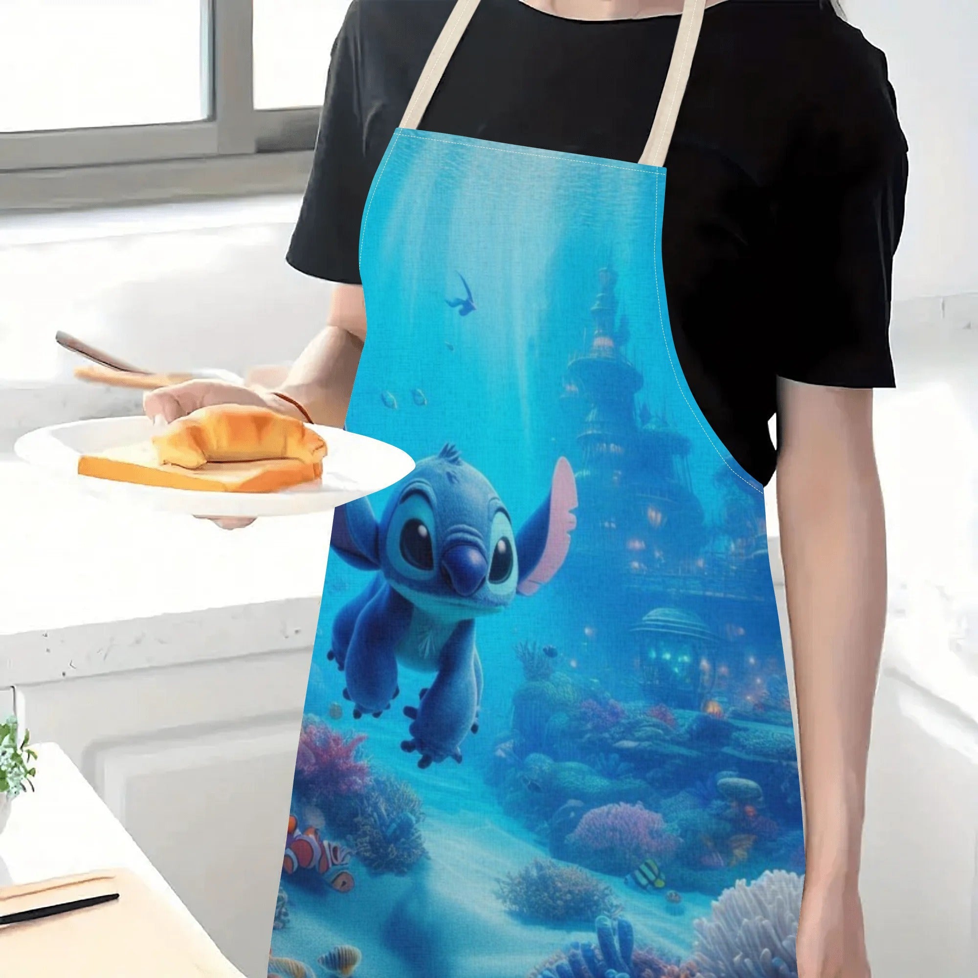 Waterproof Apron with Cartoon Characters for Kids, Stylish and Durable
