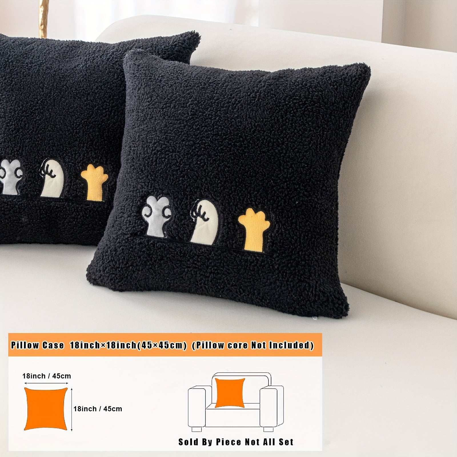 Zamonaviy yumshoq divan qoplamasi, oyoq izlari naqshli tikuv bilan, divanlar uchun sirpanmas himoya, mashinada yuvish mumkin va turli xil mebellar uchun mos.