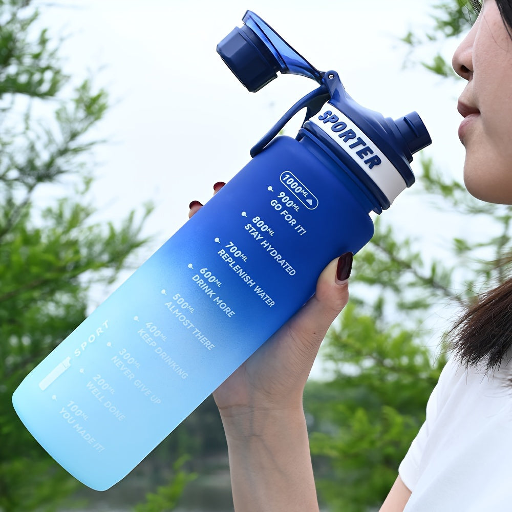 33.81Oz Portable Water Bottle for Sports Outdoor Activities