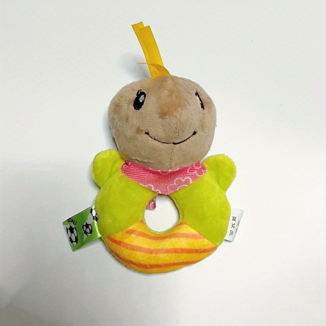 Juguete de peluche con sonajero para bebé con diseño de animal de dibujos animados para infantes y niños pequeños