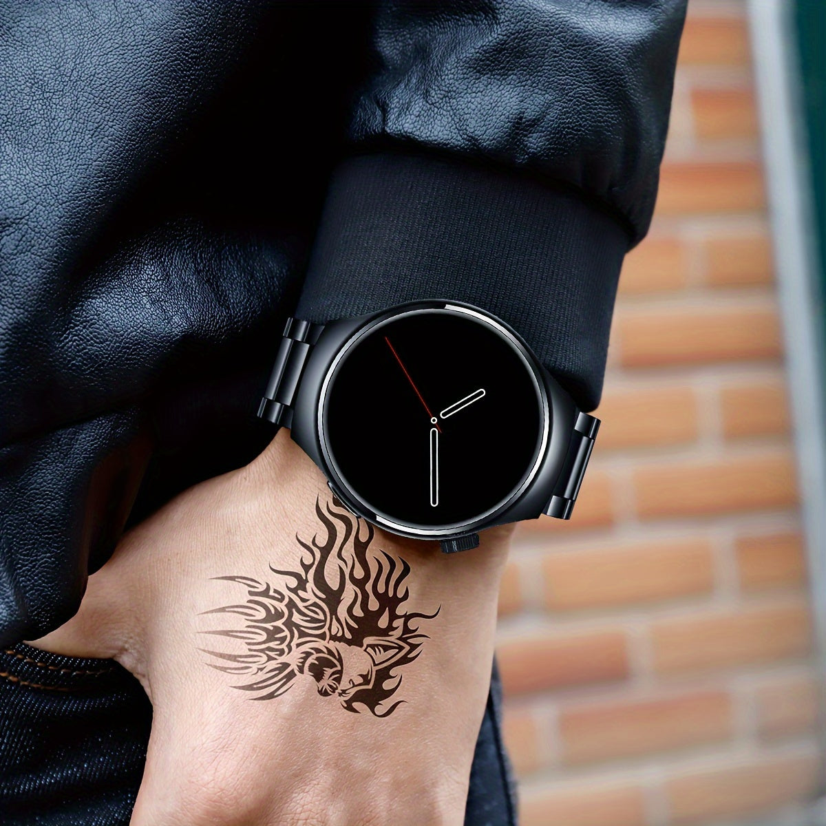 Erkaklar uchun simsiz qo'ng'iroq qilish, HD sensorli ekran, moslashtiriladigan xususiyatlar va aqlli funksiyalar bilan katta ekranli smart soat - erkaklar uchun mukammal sovg'a.