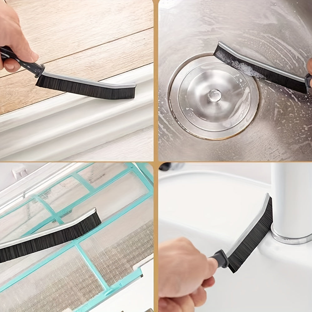 Multi-Functional Narrow Space Cleaning Brushes Set Hard Bristles for Windows and Grooves