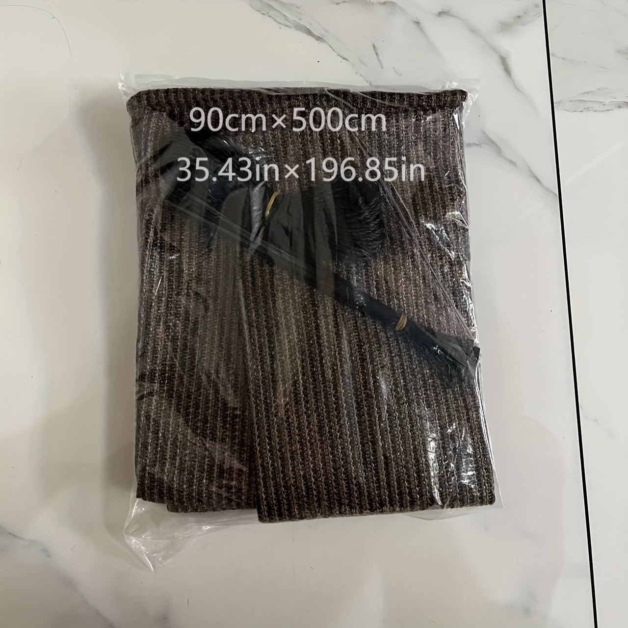 Cortina de balcón de polietileno de alta densidad para privacidad, protección UV, insonorización, ventilación, marrón