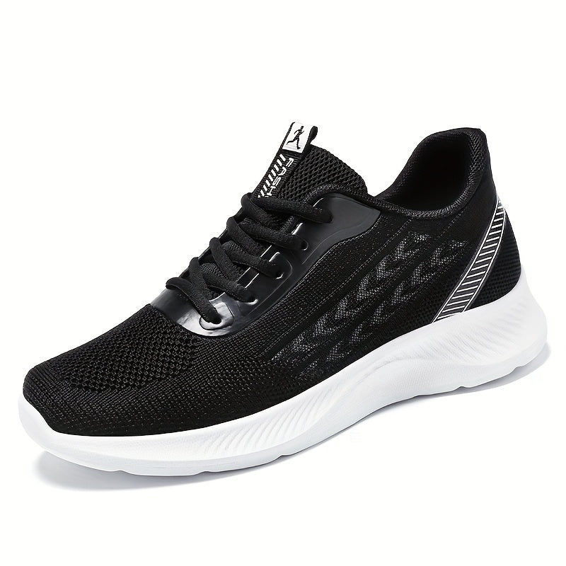 Women's Lightweight Mesh Running Sneakers White Purple Casual Low-Top