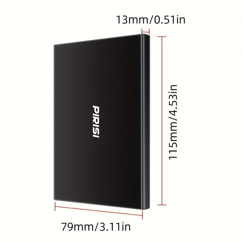 Внешний портативный жесткий диск USB 3.0 высокой скорости 500 ГБ черный