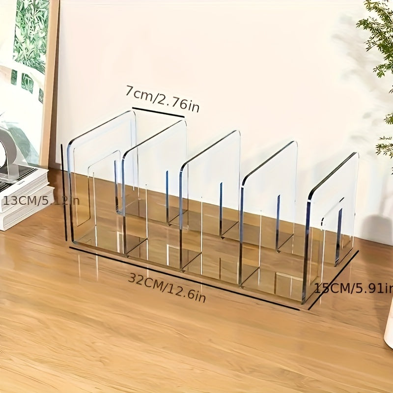 Acrylic Handbag Organizer with 4 Dividers for Closet Purse Storage