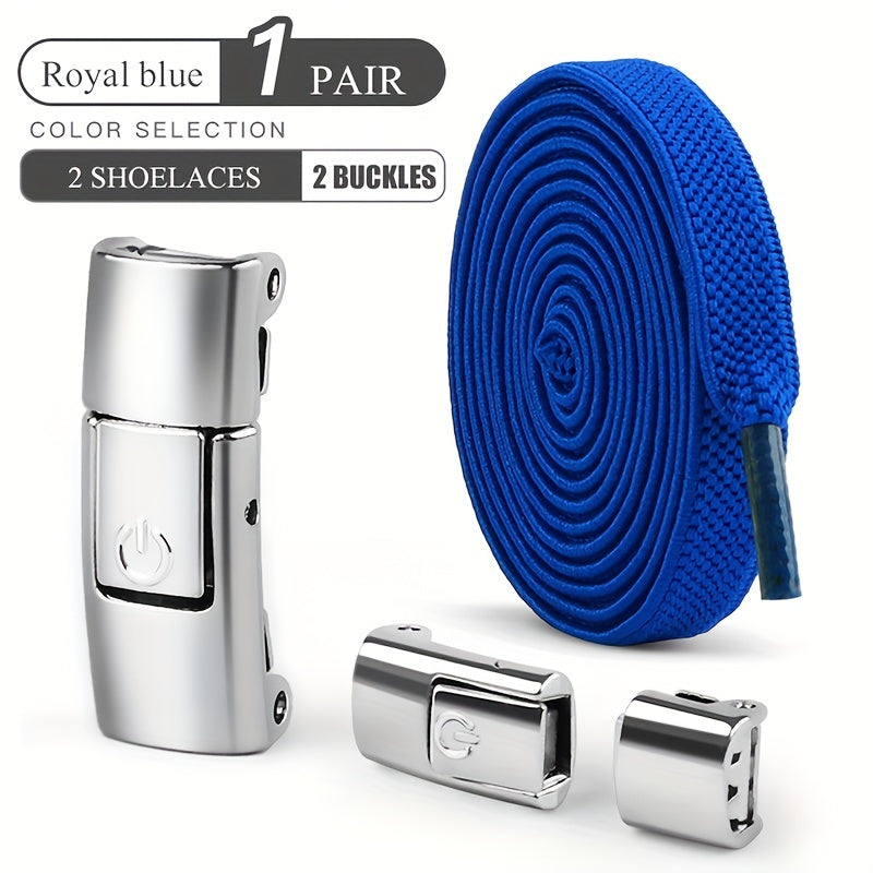 Elastic Shoelaces Set for Sneakers and Canvas Shoes Lightweight Solid Color