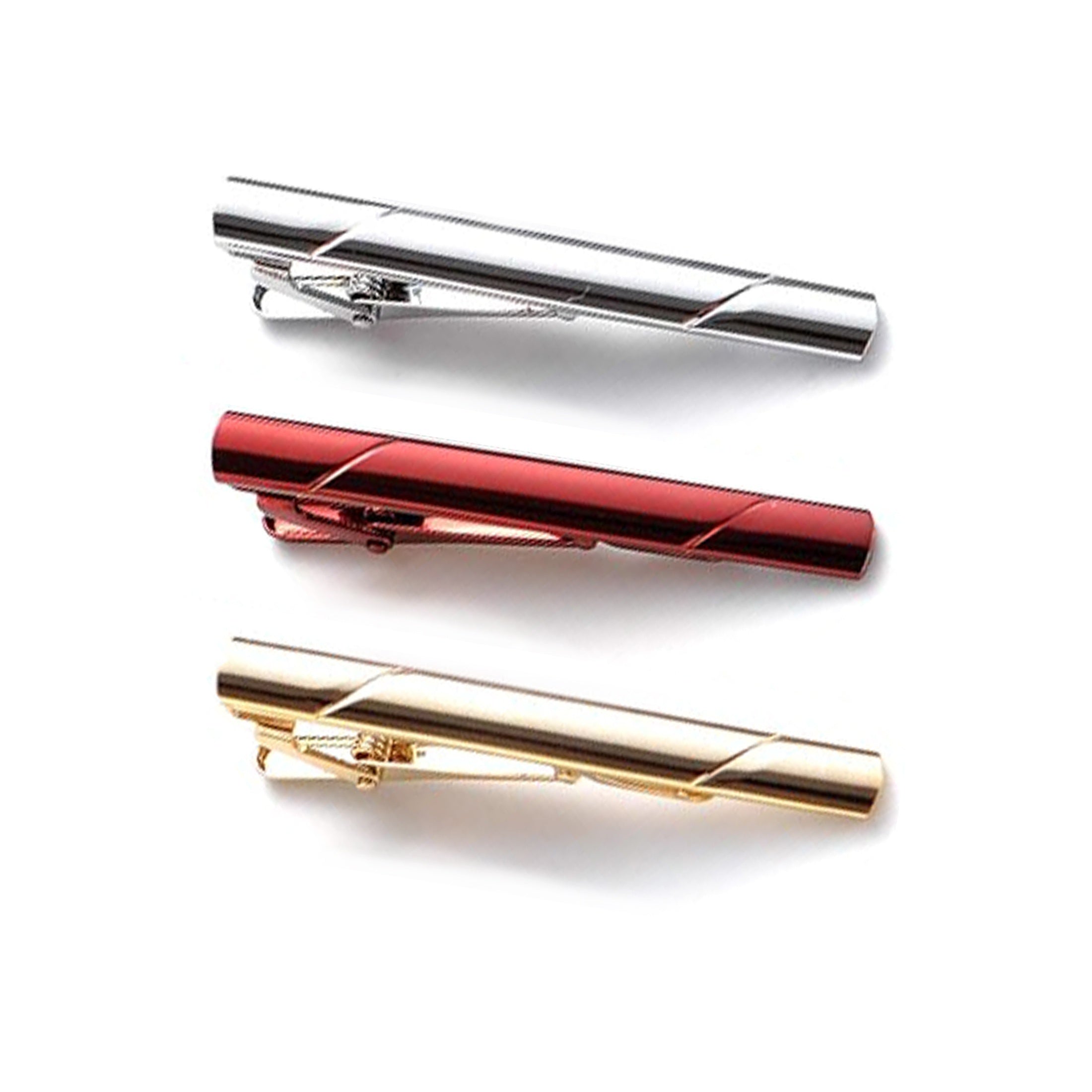 Набор из 3/6 серебряных зажимов для галстука для мужчин, свадебные деловые аксессуары