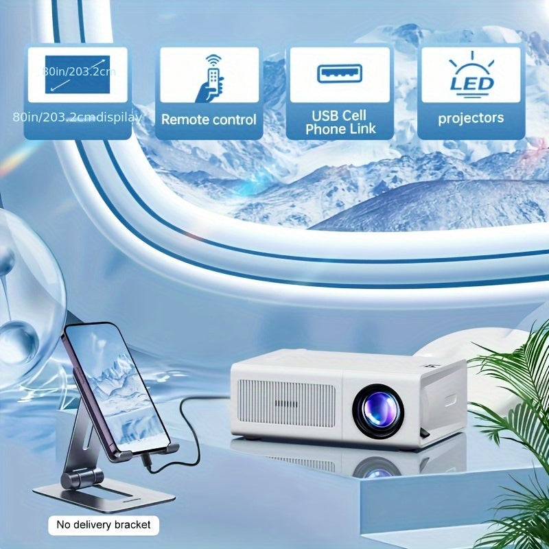 Mini Portable Video Projector for Movies Presentations with Adjustable Angle