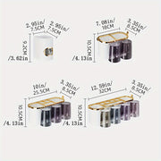 Wall-Mounted Plastic Toothbrush Holder with Toothpaste Squeezer Bathroom Organizer