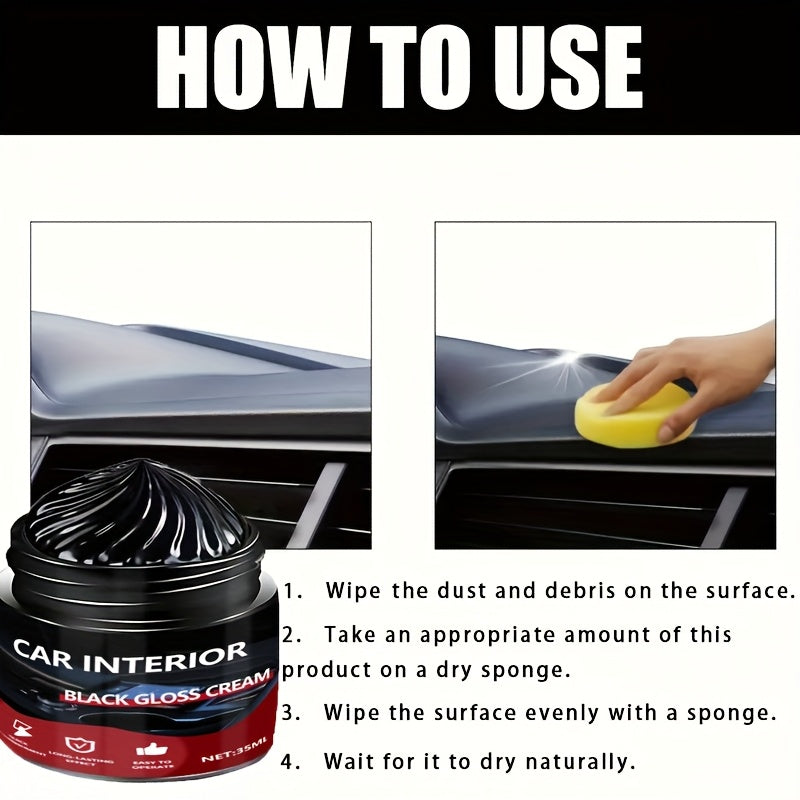 Kit de restauración de autos multiusos para plástico, vinilo, neumáticos, brillo, protección UV