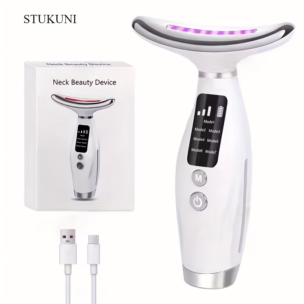 USB orqali zaryadlanadigan yuz va bo'yin massaj qiluvchi, zamonaviy estetikasi va ergonomik dizayni bilan, ayollar uchun mukammal go'zallik va shaxsiy parvarish vositasi; 14-fevral va Onalar kunida ajoyib sovg'a.