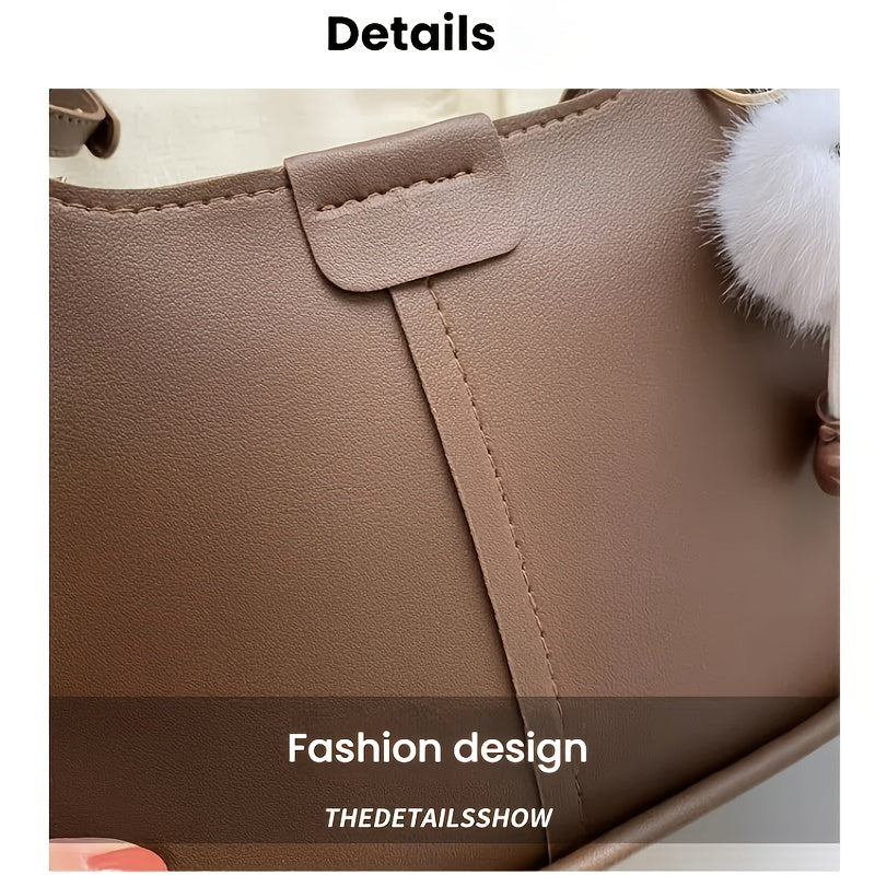 Ayollar uchun katta to'plam sumkasi, fermuar yopilishi bilan, ish yoki yo'l harakati uchun ideal, qahva, qora yoki oq ranglarda mavjud.