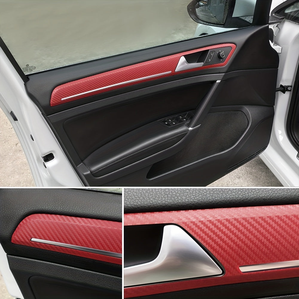 Avtomobil uchun vinil qoplama 3D karbon tolali film, motosikl uchun decal