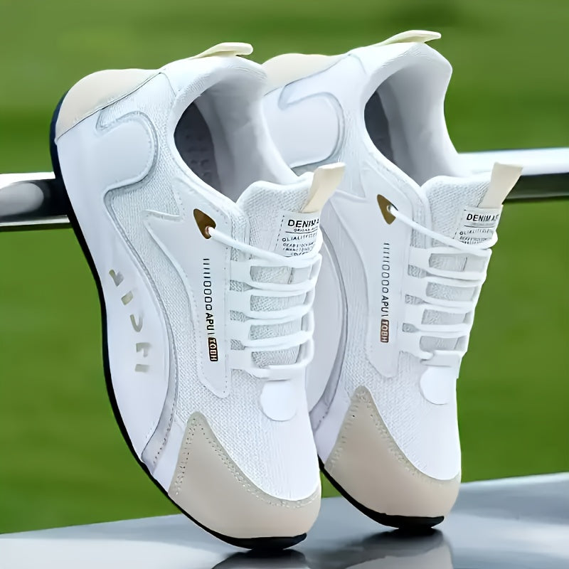 Men's Color Block Sneakers with Soft Non-Slip Sole for Casual Outdoor Activities