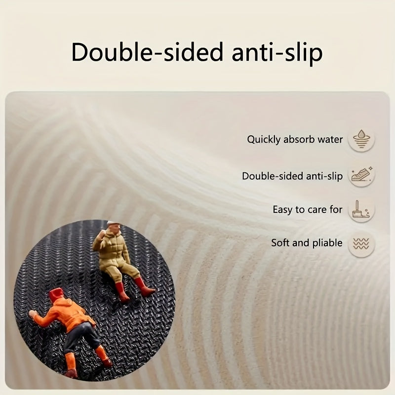 Silicone Drying Mat with Drain Pad for Coffee Machines 15.8x11.8in