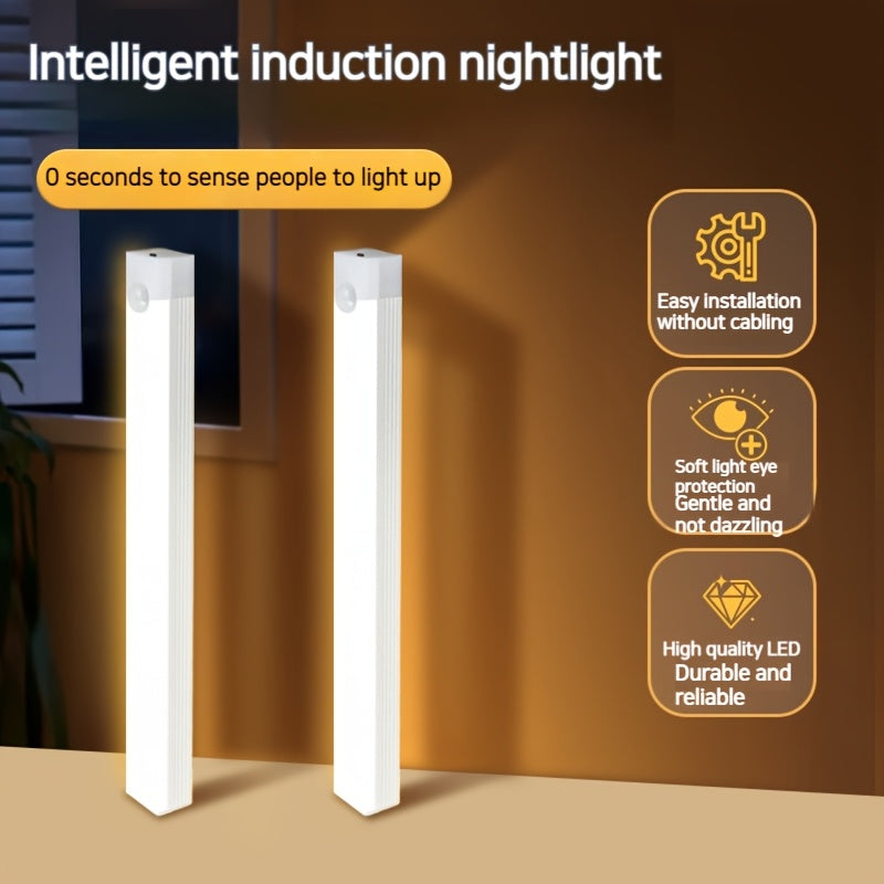 Rechargeable LED Cabinet Light with Magnetic Suction for Staircases and Hallways