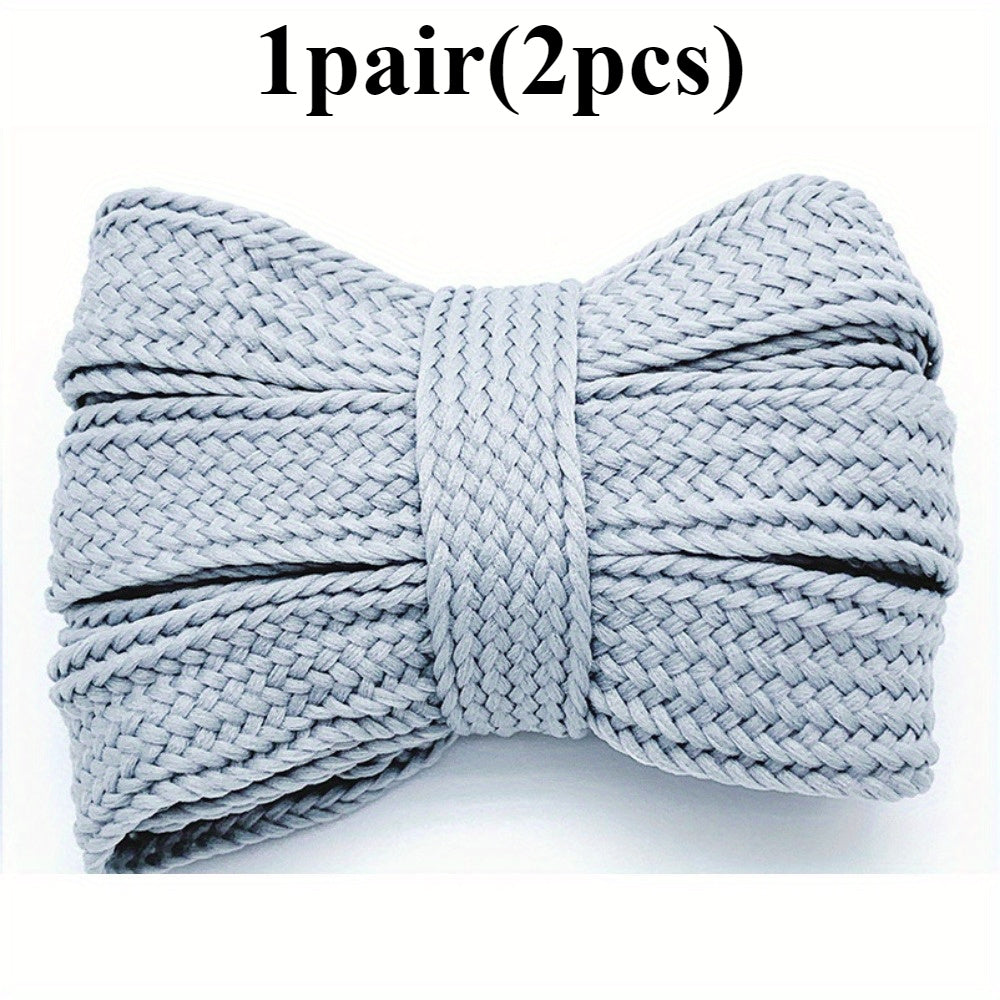 2 Pairs Polyester Spandex Shoelaces for Low and High Top Shoes