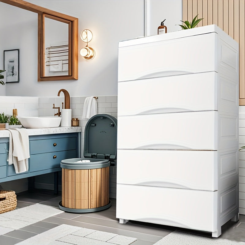 Kiyimlar, o'yinchoqlar, atıştırmalıklar va tartibga solish uchun tortma bilan keng saqlash qutisi.