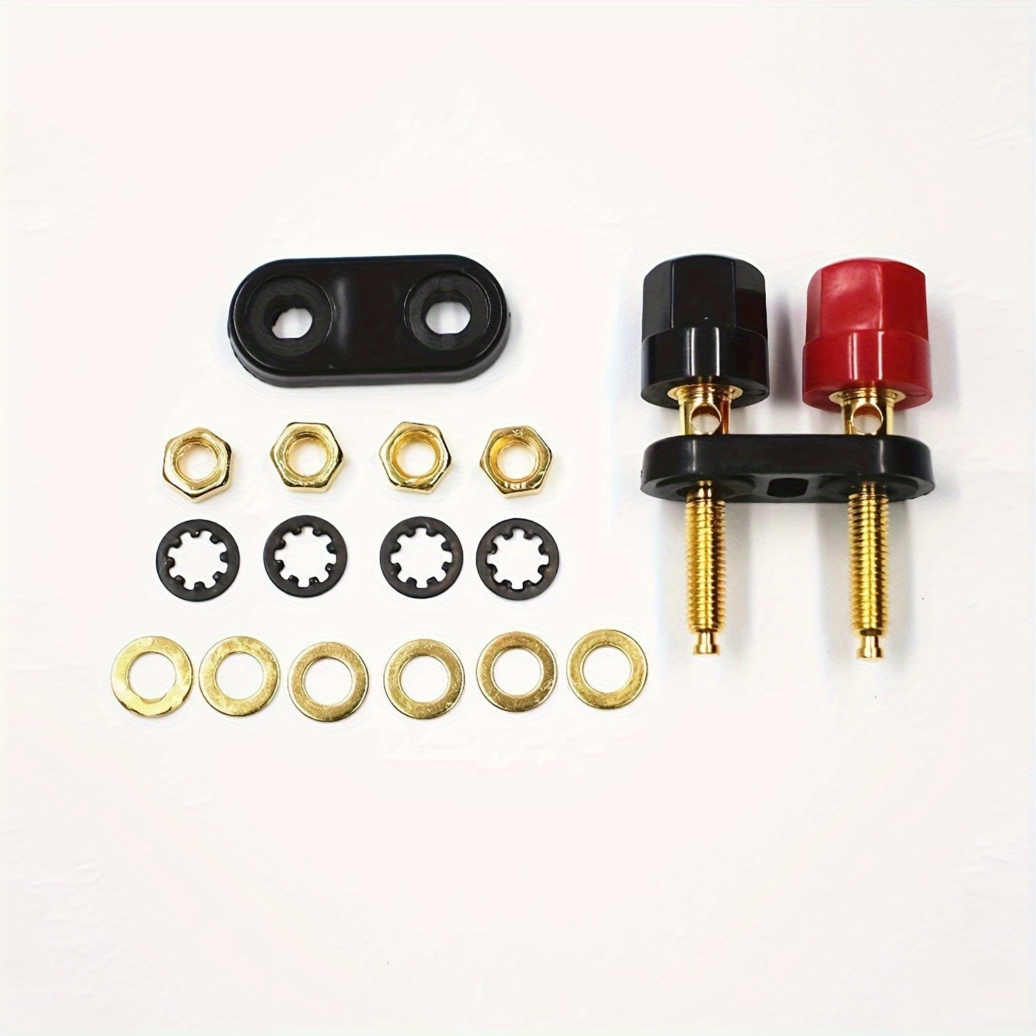 4MM Copper Banana Plug Jacks for Video Speakers Black Red Alloy Terminals