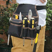 Black Electrician Tool Belt with Multiple Pockets for Hanging on Waist