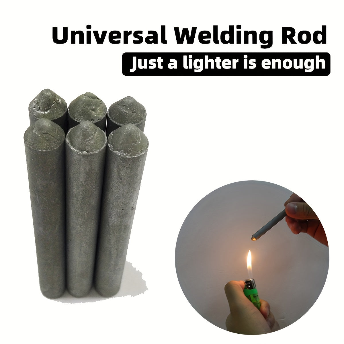 6-Piece Low-Temperature Welding Rod Set for Water Tanks and Pipes Stainless Steel Copper Iron Aluminum