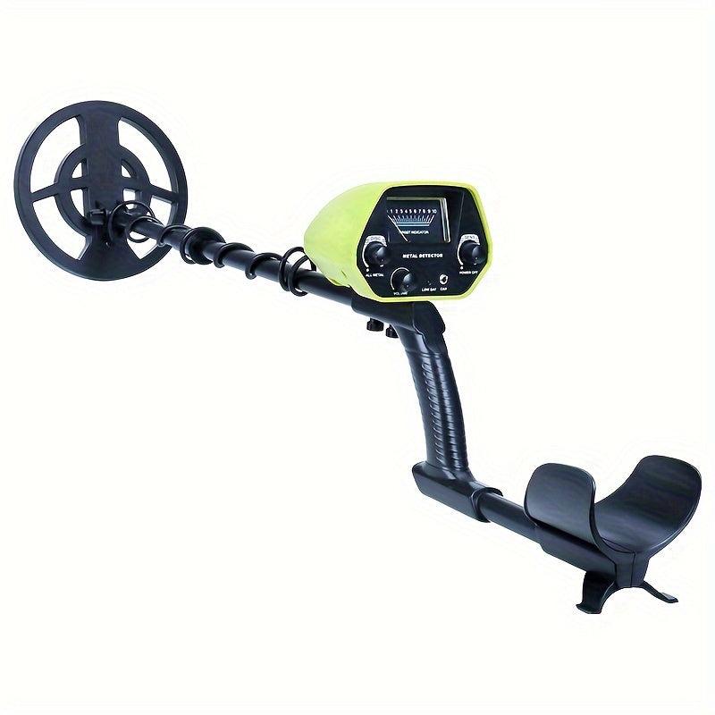 Detector de metales portátil de alta sensibilidad con bobina grande, pantalla LCD, discriminación ajustable para búsqueda de tesoros
