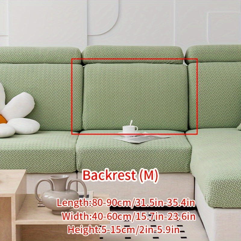 Современный жаккардовый чехол для дивана, изготовленный из прочного полиэстера и спандекса, не скользит, подходит для домашних животных, легкий в уходе, подходит для кресел и секционных диванов.